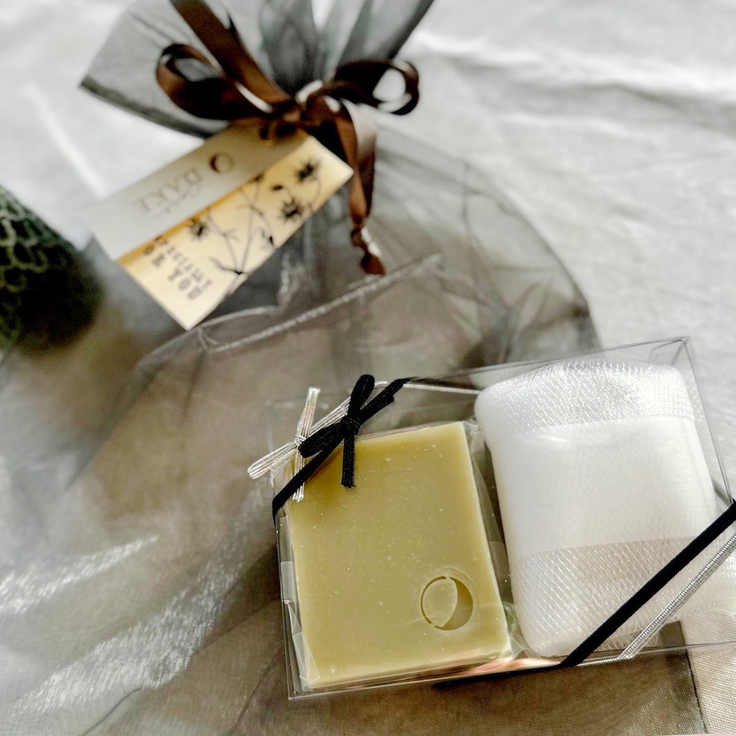 【ギフト】ボーダレス石鹸＆極上泡立てネットセット